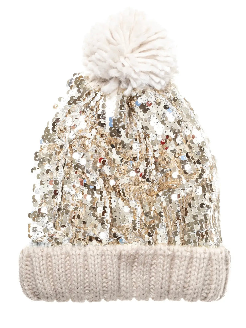 Shimmer Sequin Knitted Hat