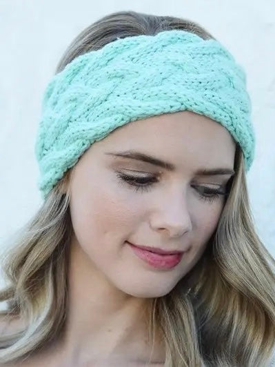 FINAL SALE Braided Cable Knit Headband