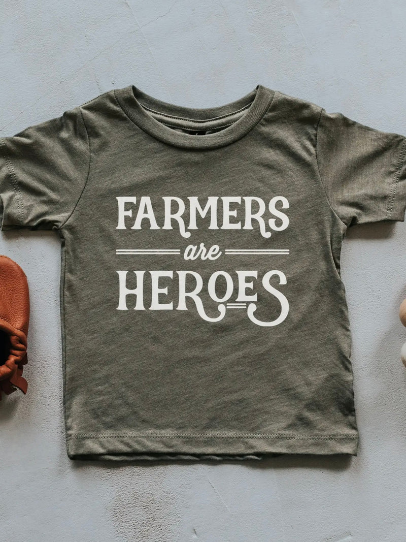 FINAL SALE Farmers Are Heroes Luxa Little Tee
