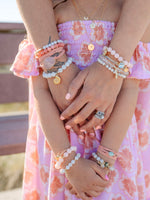 Rose Quartz on Peach Apollo Wrap