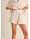 FINAL SALE Double Gauze Shorts Creame