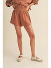 FINAL SALE Double Gauze Shorts Ginger