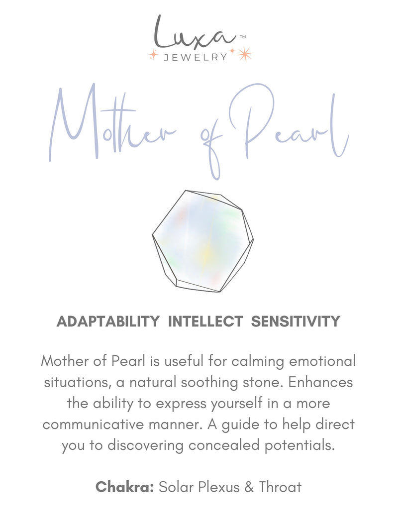Mother Of Pearl Moon Card Exi Stretch