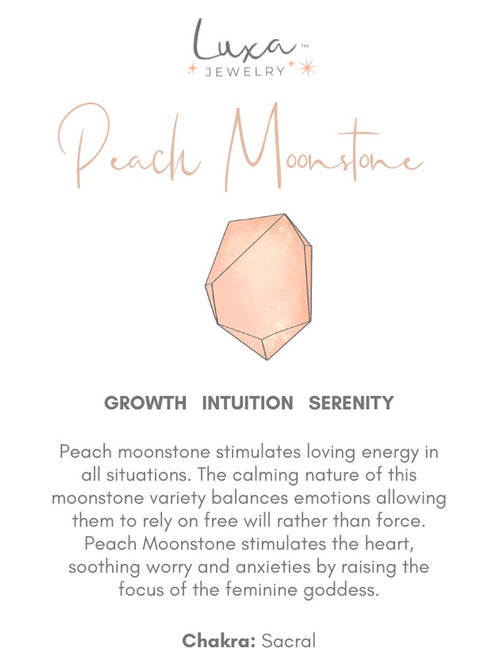 Matte Peach Moonstone Astro Octa Stretch