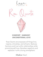 Rose Quartz Rhinestone Feather Deka Stretch