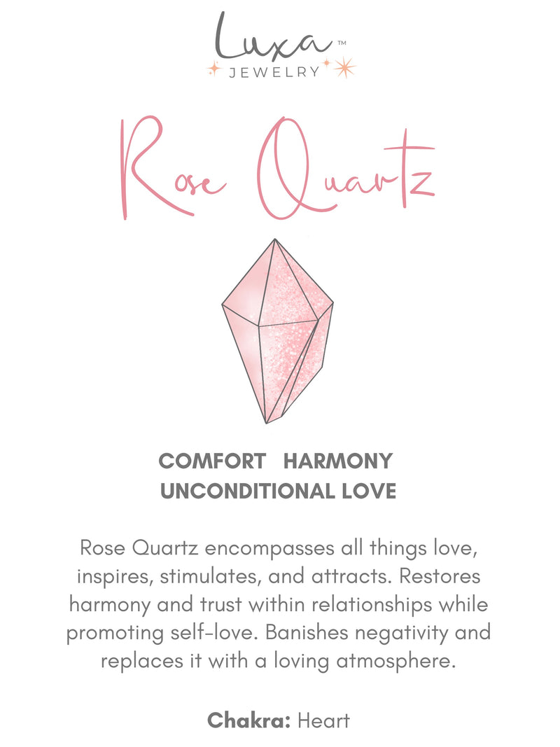 Rose Quartz Hexa Stud