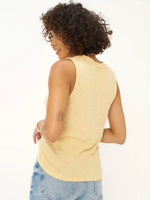 FINAL SALE Let Me Know Slub V Neck Tank in Honey Cream