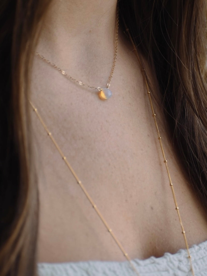 Opal Water Drop Necklace