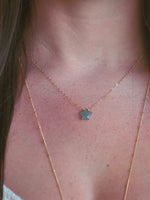 Aqua Chalcedony Astrae Necklace