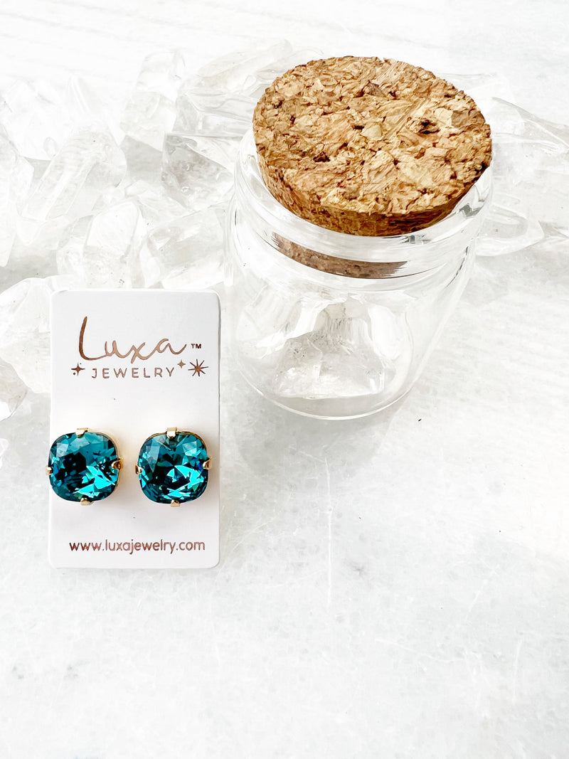 Teal Color Pop Stud