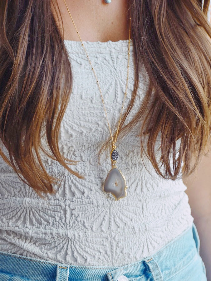 ROSE QUARTZ ARROWHEAD ネックレス★Luxdivine #1053 ピンクストーン ネックレス レディース Necklace | LAVISH