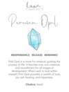 Blue Peruvian Opal Hexa Necklace