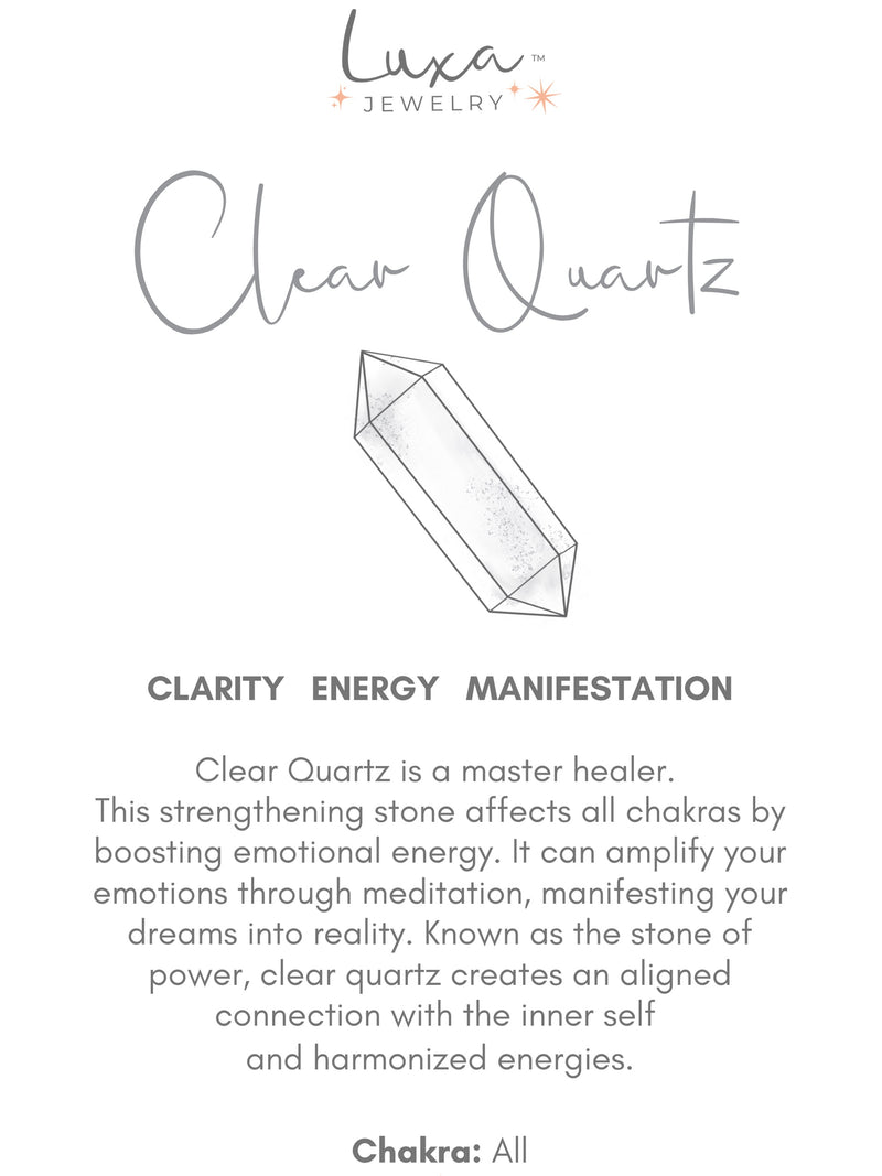 Clear Quartz Hexa Necklace
