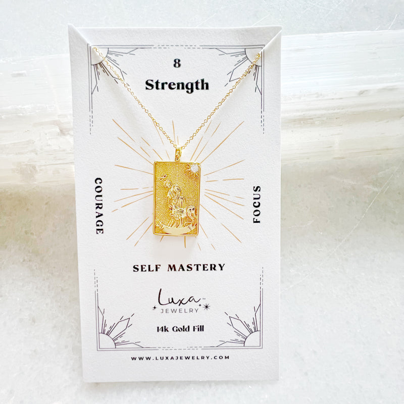 Strength Major Arcana Tarot Necklace
