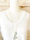 Green Agate & Turquoise Hope Necklace